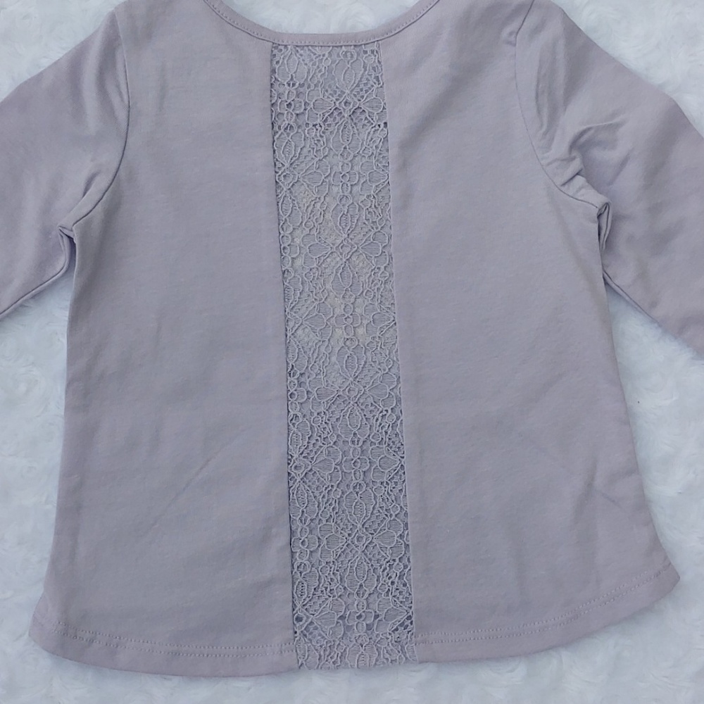 Children's Place Hedgehog Purple Lace Hug Shirt - Picture 2 of 2